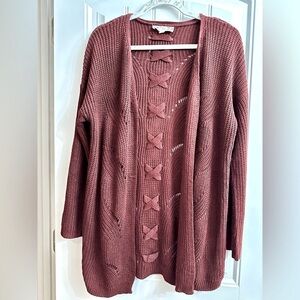 Pink Republic Open Front Cardigan - XL